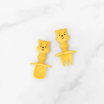 美国Bumkins - Winnie the Pooh Silicone Feeding Set