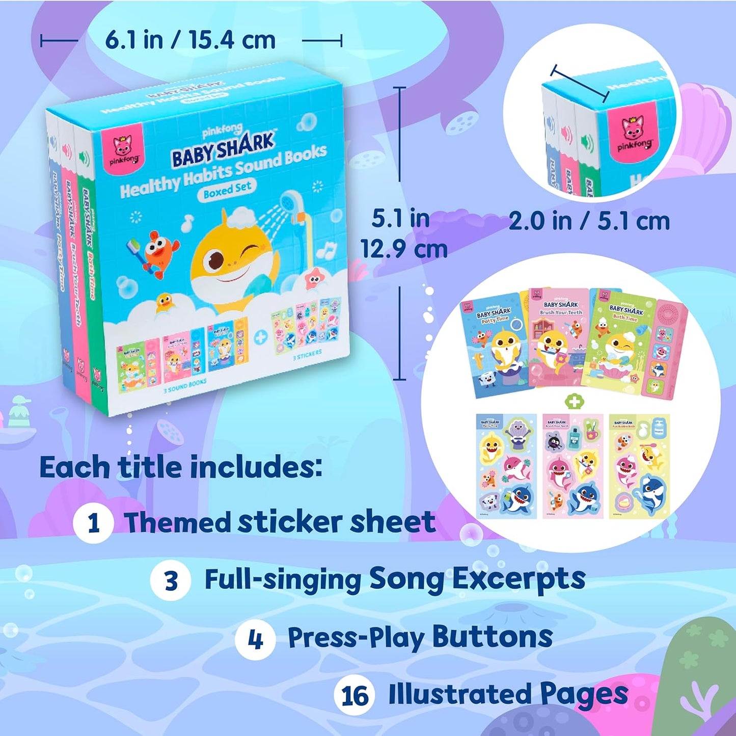 Baby Shark Healthy Habits Sound Books Boxed Set