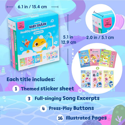 Baby Shark Healthy Habits Sound Books Boxed Set