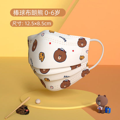 Greennose0-6岁立体口罩Line Friends联名款