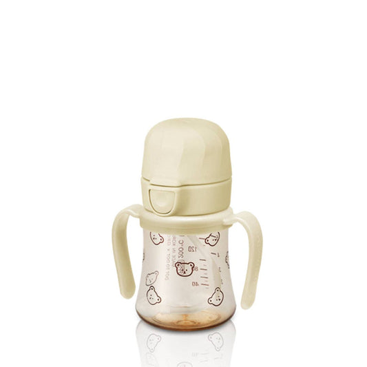 韩国Grosmimi Ppsu Straw Cup with Flip Top & Weight - 200ml