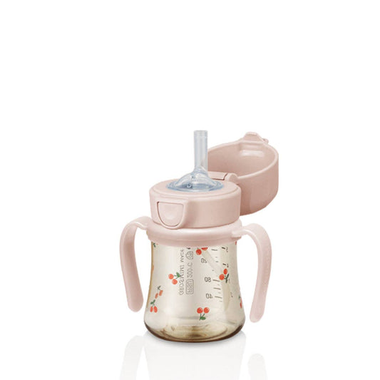 韩国Grosmimi Ppsu Straw Cup with Flip Top & Weight - 200ml