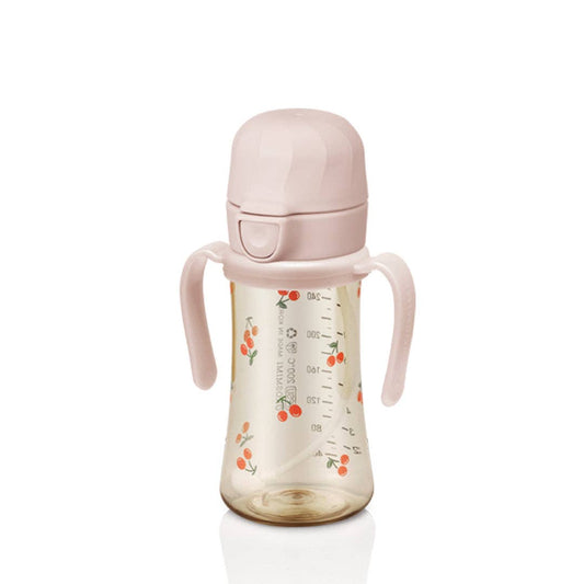 韩国Grosmimi Ppsu Straw Cup with Flip Top & Weight - 300ml