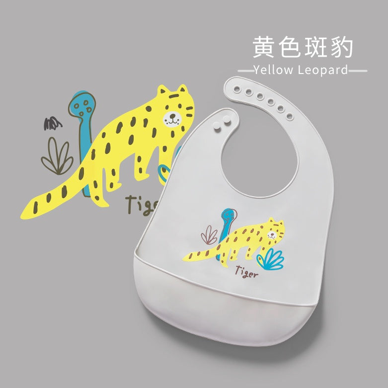 爱贝迪拉软硅胶口水兜