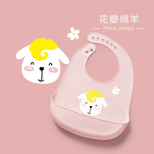 爱贝迪拉软硅胶口水兜