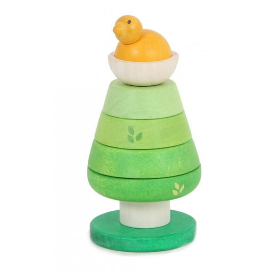 英国Le Toy Van木质大树堆叠圈