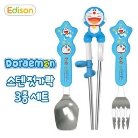 韩国Edison哆啦A梦餐具套装