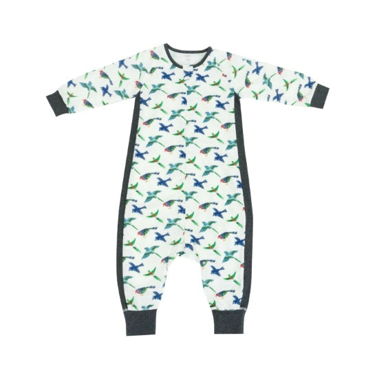 Nest Designs x Eric Carle 0.6Tog竹纤维长袖连体衣-蓝鸟