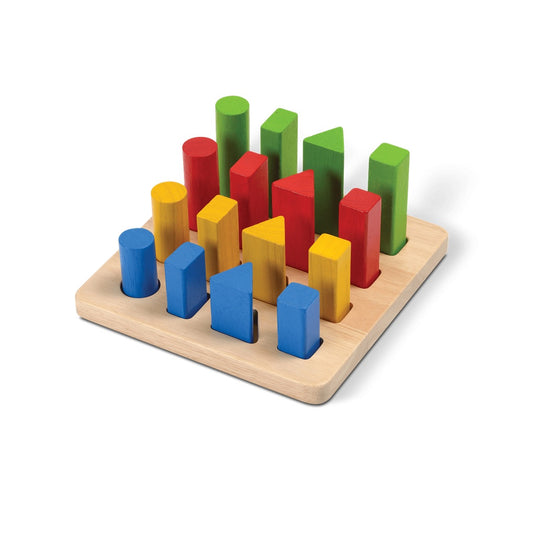 泰国PlanToys Geometric Peg Board