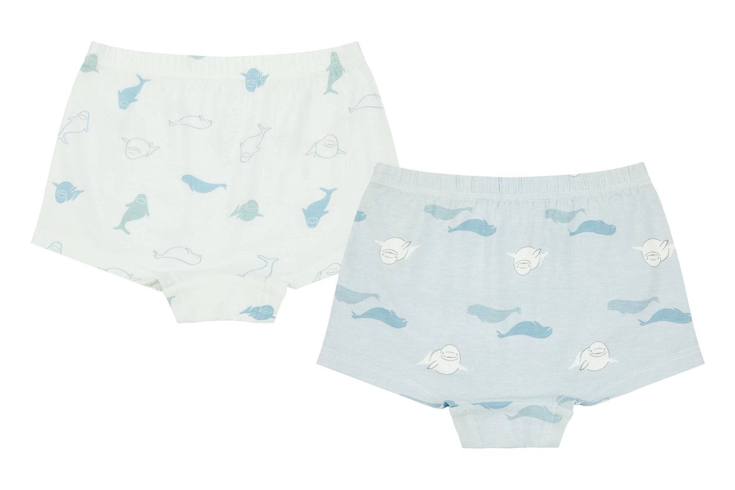 Nest Designs Bamboo Girls Boy Short Underwear (2 Pack) - Belugas
