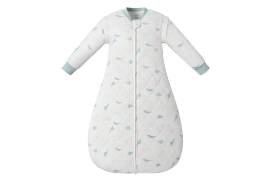 Nest Designs Bamboo Jersey Quilted Sleep Bag 1.0 TOG - Baby Beluga
