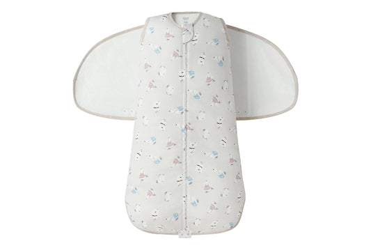 Nest Designs Bamboo Jersey Swaddle Sleep Bag 2.5 TOG - Winter Skate