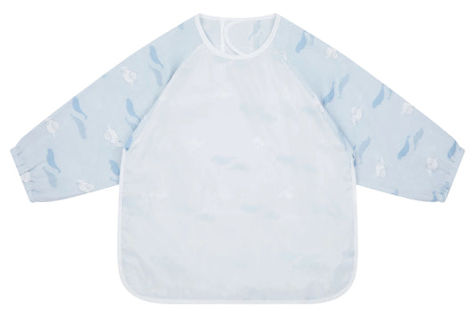 Nest Designs Bamboo Long Sleeve Bib Cover - Beluga Boogie