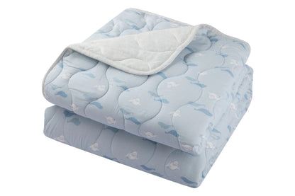 Nest Designs Large Quilted Bamboo Winter Blanket 3.2 TOG - Beluga Boogie