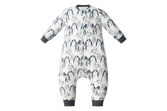 Nest Designs Organic Cotton Long Sleeve Footed Sleep Bag 1.0 TOG - Penguin Love
