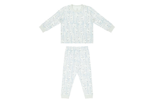 Nest Designs Organic Cotton Two-Piece Long Sleeve PJ Set - Hide N Hoot