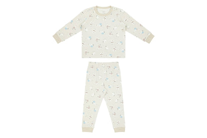 Nest Designs Organic Cotton Two-Piece Long Sleeve PJ Set - Winter Skate