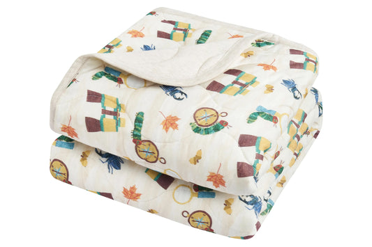 Nest Designs Small Quilted Winter Blanket 3.2 TOG - Eric Carle Adventure Time