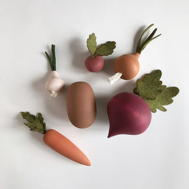 乌克兰绝美SABO-Wooden Vegetables Set