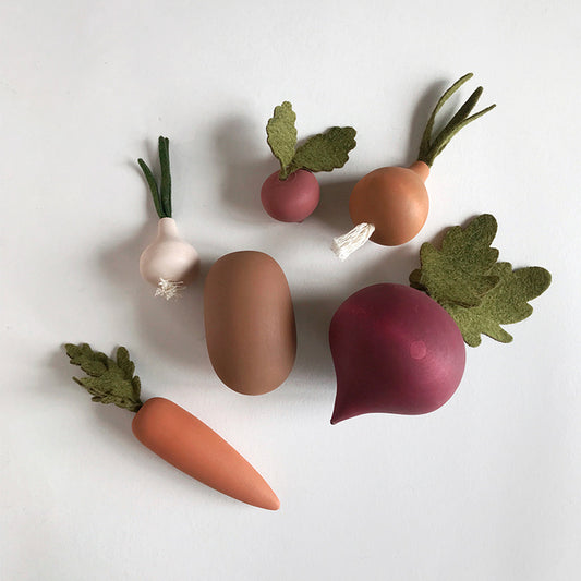 乌克兰绝美SABO-Wooden Vegetables Set