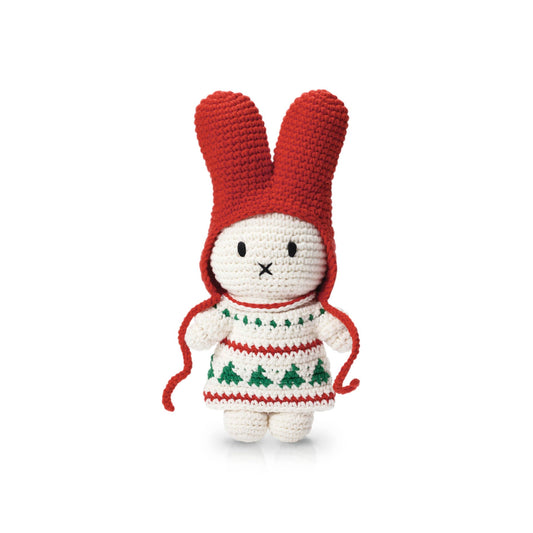 荷兰手工Just Dutch-Miffy Christmas Dress christmas dress + red hat