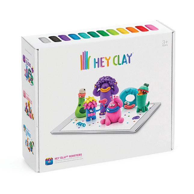 美国Hey Clay红点奖得主,跟着app一起粘土-Monsters