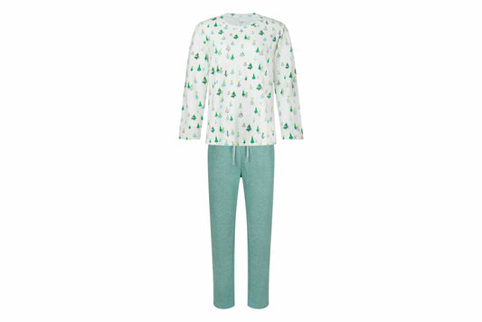 Nest Designs Women's Organic Cotton Long Sleeve PJ Set - Twinkle Trees