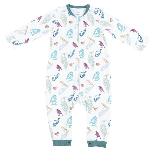 Nest Designs Organic Cotton Long Sleeve Romper -
Birder's Paradise