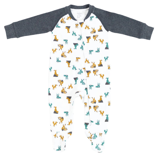 Nest Designs Organic Cotton One-Piece Zip Footed
Sleeper - Foxtrot
