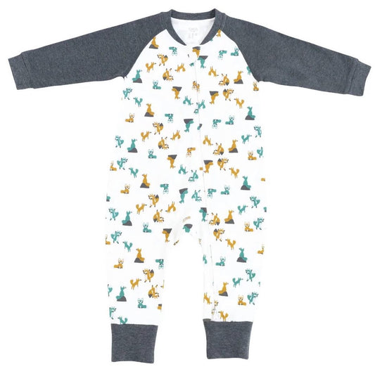 Nest Designs Organic Cotton One-Piece Zip Footless
Sleeper - Foxtrot - 2T-3T