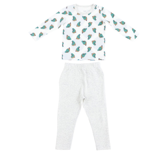 Nest Designs Organic Cotton Two-Piece PJ Set - A Quail
Tale