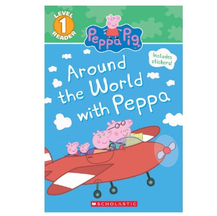 美国Scholastic-Reader Level 1-Peppa Pig-Around the World with Peppa