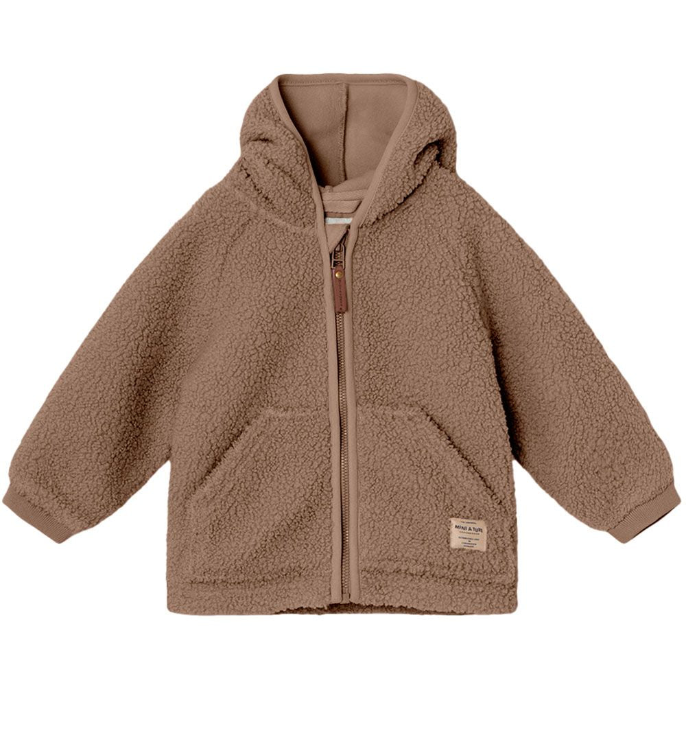 Mini A Ture Liff Teddy Fleece Jacket - Brownie
