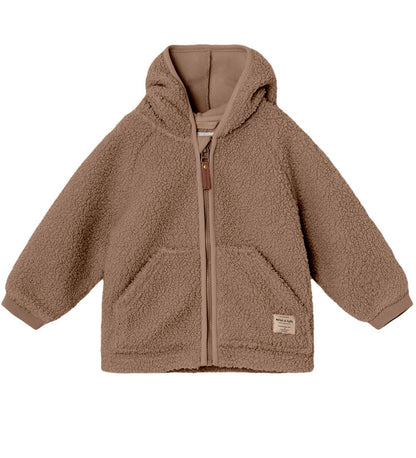 Mini A Ture Liff Teddy Fleece Jacket - Brownie