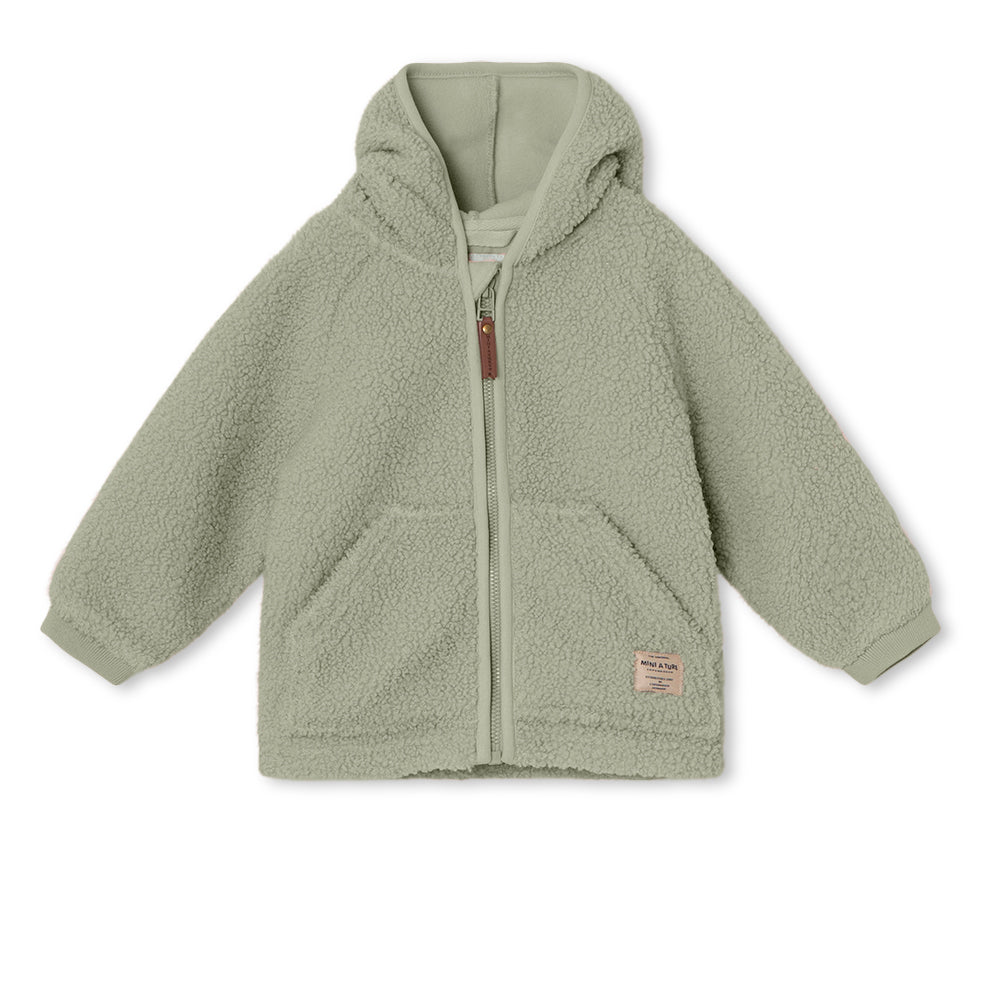 Mini A Ture Liff Teddy Fleece Jacket - Vert