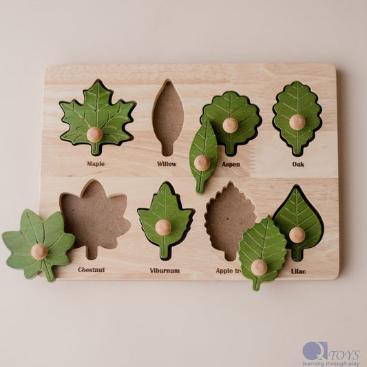 澳洲自然美感QToys Montessori Leaf Puzzle