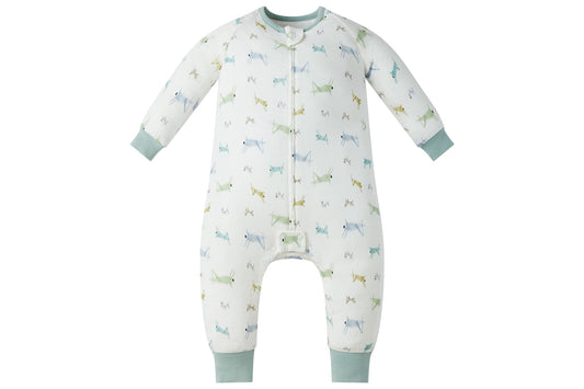 Nest Designs Bamboo Pima Long Sleeve Footed Sleep Bag 0.6 TOG - The Ant & The Grasshopper