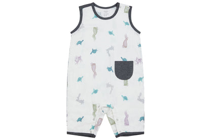 Nest Designs Bamboo Pima Sleeveless Romper - The Tortoise & The Hare