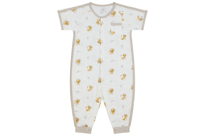 Nest Designs Bamboo Pima Short Sleeve Romper - The Lion and The Mouse