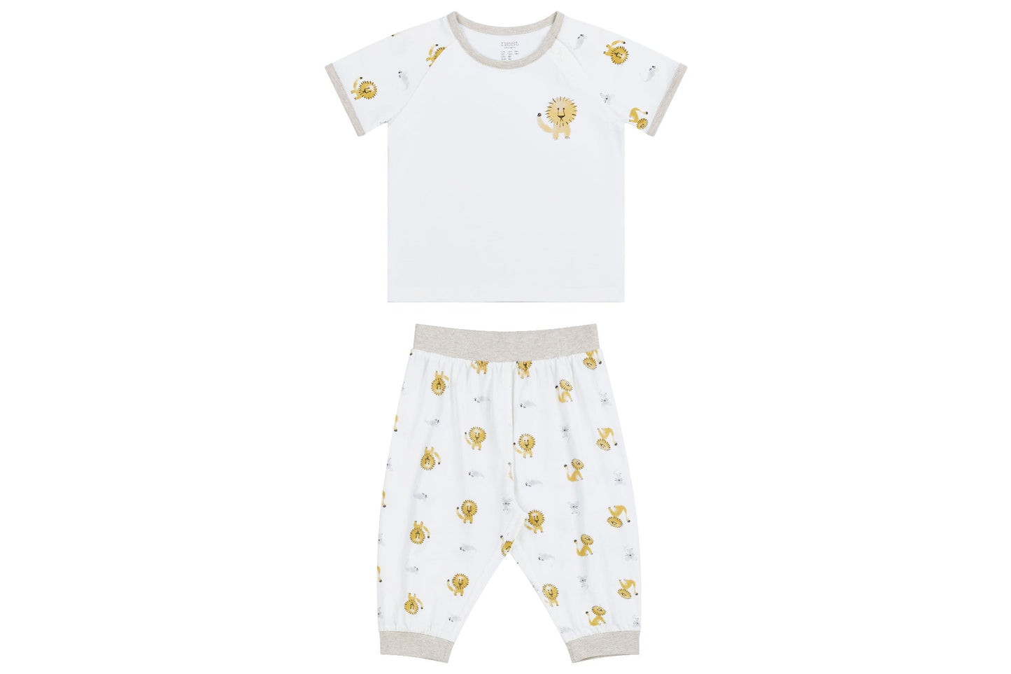 Nest Designs Bamboo Short Sleeve Play Set - The Lion and The Mouse