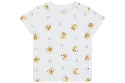 Nest Designs Bamboo Jersey Short Sleeve T-Shirt - The Lion and The Mouse