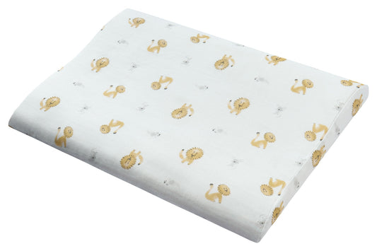 Nest Designs Bamboo Toddler Pillow with Pillowcase (Small) - The Lion and The Mouse - 45X30