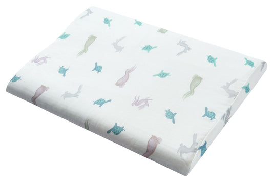 Nest Designs Bamboo Toddler Poplin Pillow with Pillowcase (Medium) - The Tortoise & The Hare - 55X35