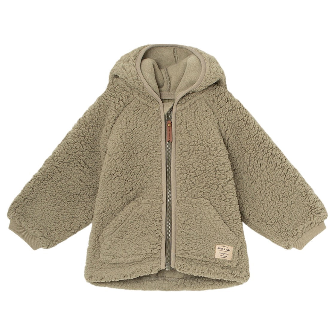 Mini A Ture Liff Teddyfleece Jacket- Vert