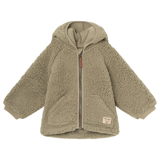 Mini A Ture Liff Teddyfleece Jacket- Vert
