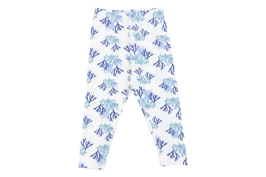 Nest Designs Bamboo Jersey Leggings - Blue Reef