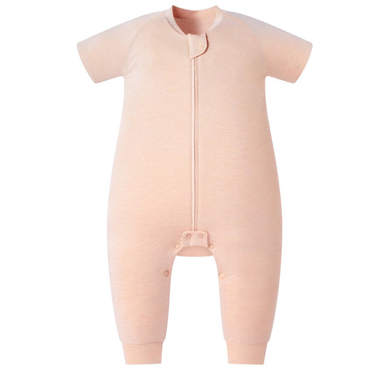 Nest Designs Bamboo Jersey Short Sleeve Footed Sleep Bag 0.5 TOG - Pantone Bellini