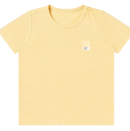 Nest Designs Bamboo Jersey Short Sleeve T-shirt - Pantone Sunset Gold