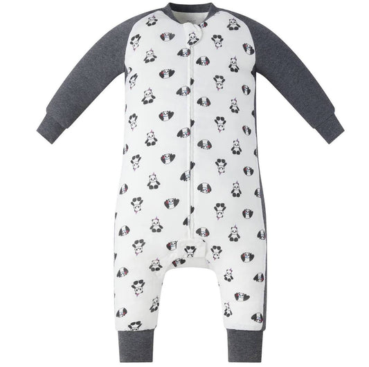 Nest Designs Bamboo Long Sleeve Footed Sleep Bag 1.0 TOG - Panda Party