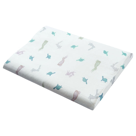 Nest Designs Bamboo Toddler Pillow with Pillowcase (Small) - The Tortoise & The Hare - 45X30